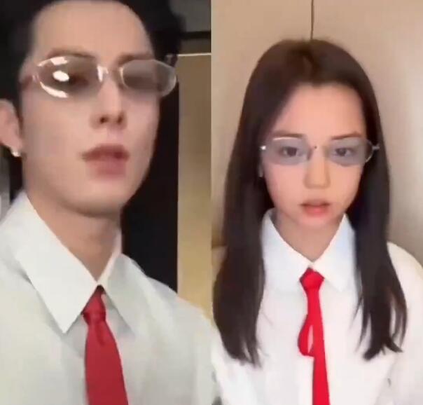 “小酒窝”复刻王鹤棣同款造型 为对方新歌打call